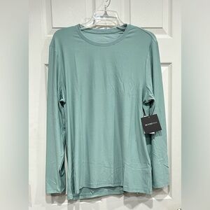 Beyond Yoga Men's Medium Always Beyond Men's Long Sleeve Crew 2.0 Mint Green NWT